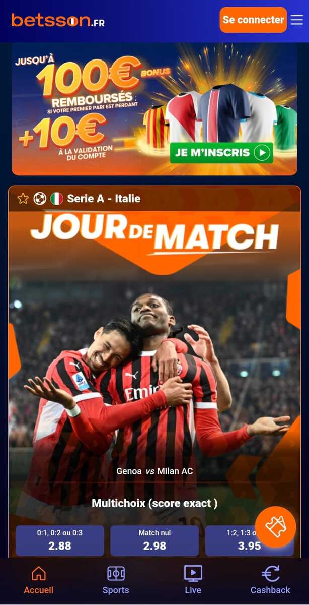 Betsson Homepage