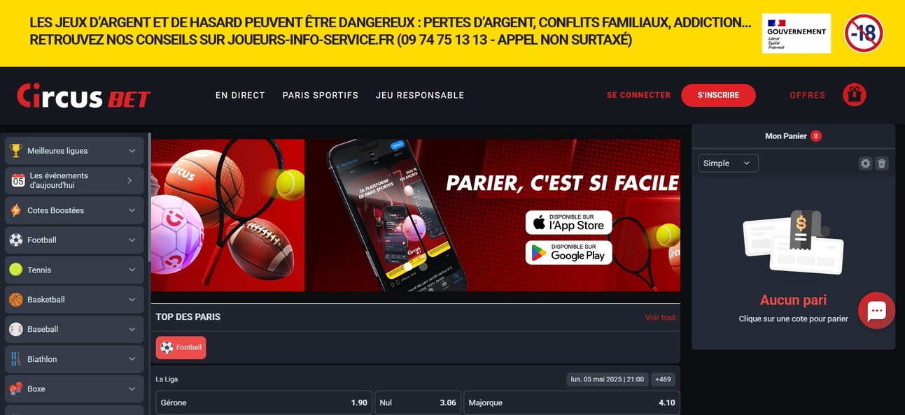 Circusbet Homepage 