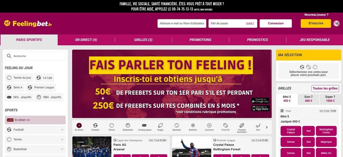 Feelingbet Homepage