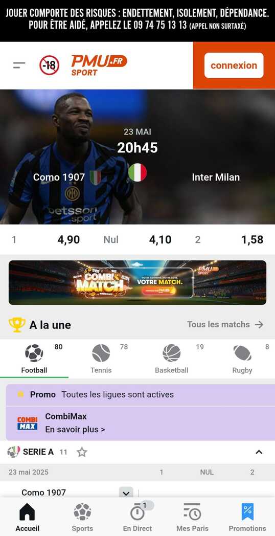 Homepage PMU