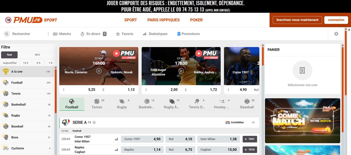 Homepage PMU