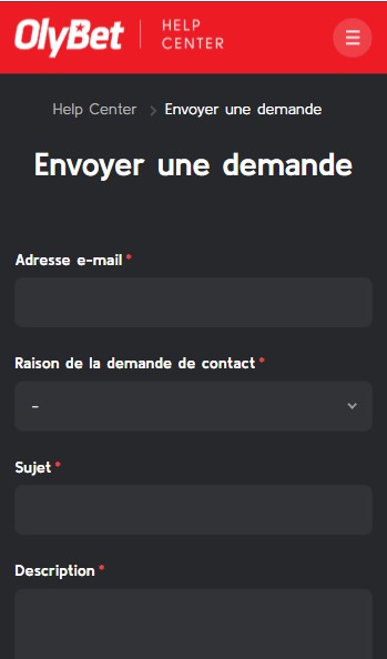 Service Cliente Olybet