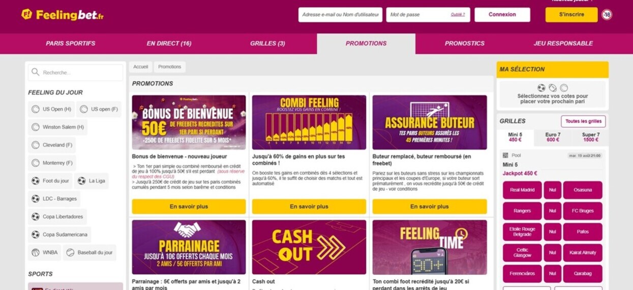 Feelingbet Promotions France