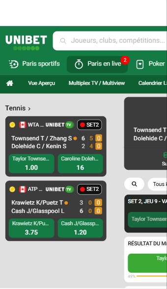 Live Betting Unibet France