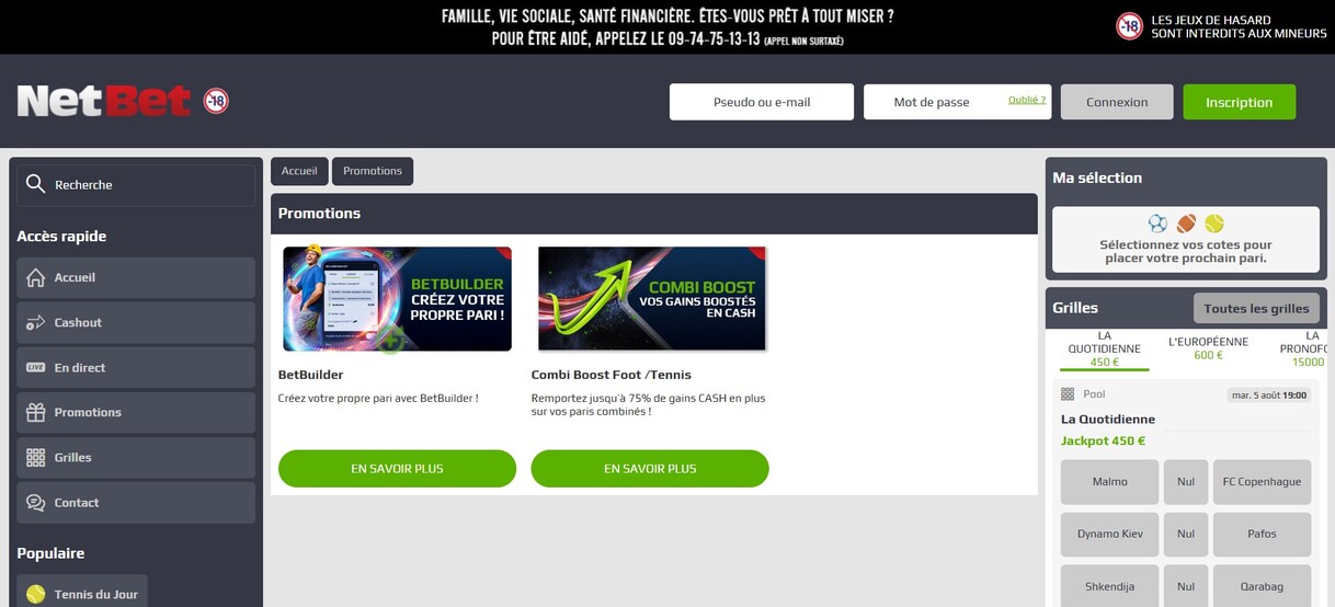 Netbet Promotions France