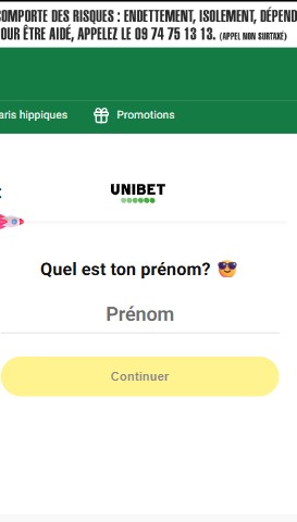 Unibet Inscription