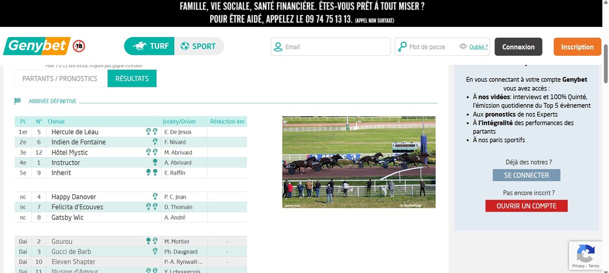 Paris en direct Genybet Sports F