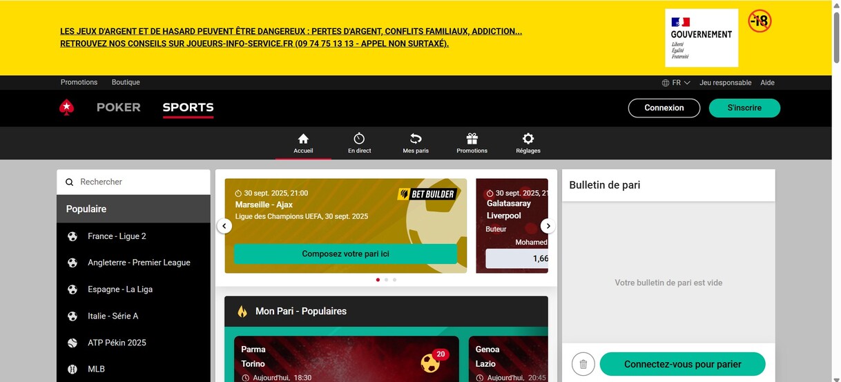 Pokerstars France Page Principal