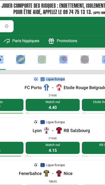Unibet Sport France Page Principale