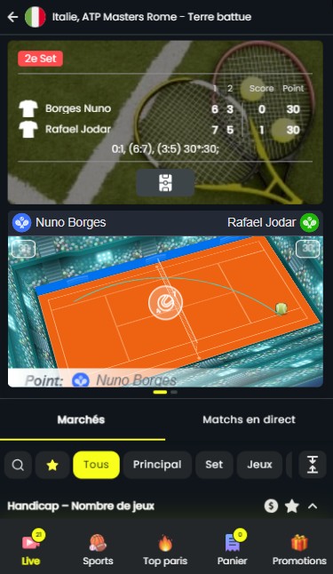 DAZNBet Sports France Live betting