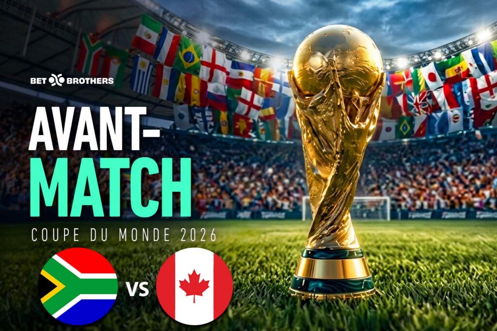 Affiche des seizièmes de finale entre l'Afrique du Sud et le Canada