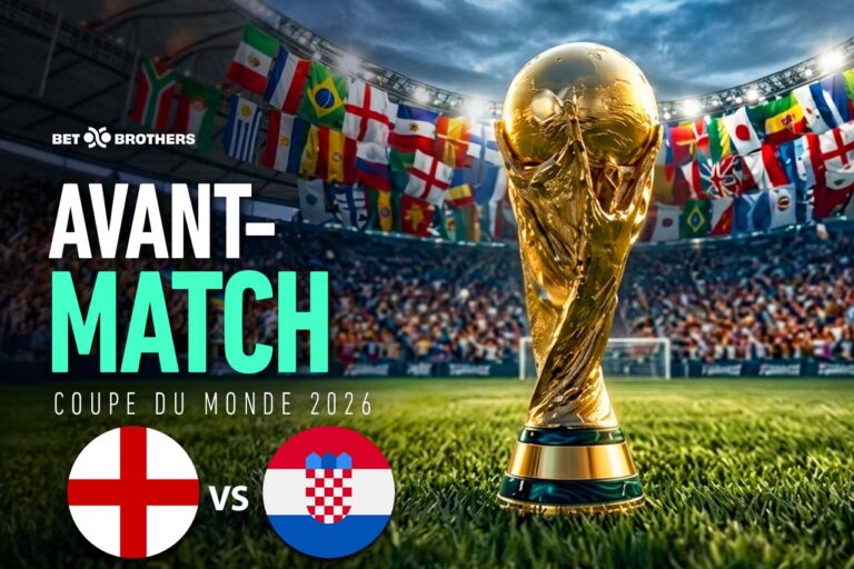 Affiche de la phase de groupes entre l’Angleterre et la Croatie