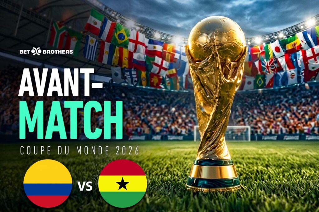 Affiche des seizièmes de finale entre la Colombie et le Ghana.