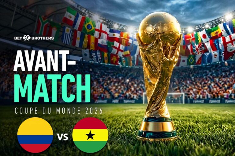 Affiche des seizièmes de finale entre la Colombie et le Ghana.