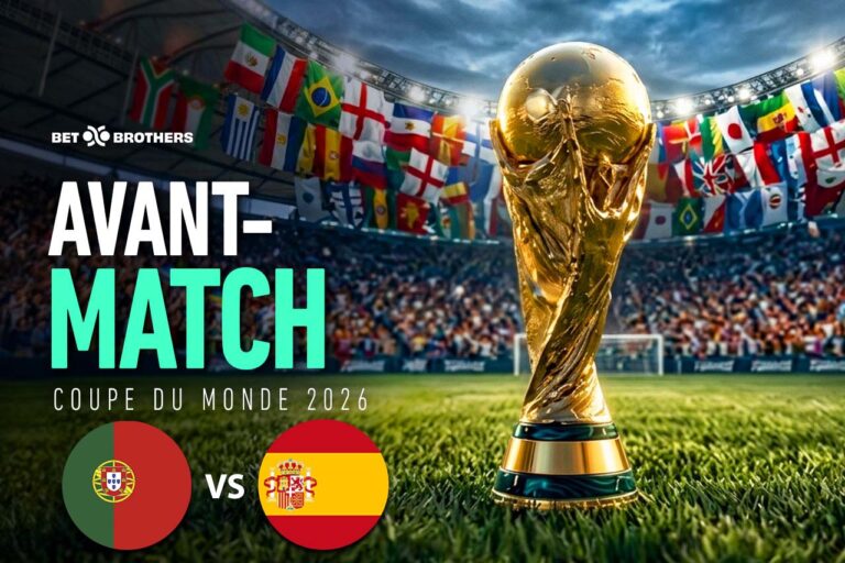 Affiche des huitièmes de finale entre le Portugal et l’Espagne.